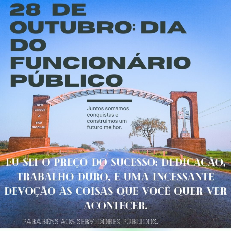 FERIADO - DIA DO FUNCIONÁRIO PÚBLICO
